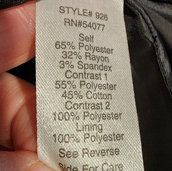 Cabi Swathe Asymmetrical Wrap Skirt Black Textured Pint Double Button sz Sm - Picture 8 of 12